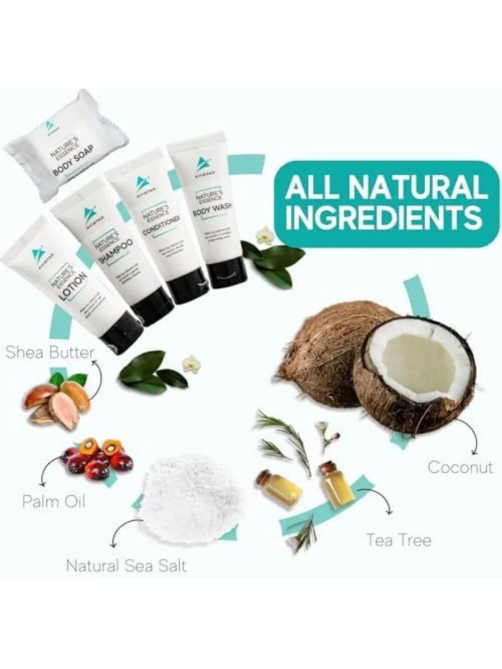90-Piece Travel Toiletries Set - Mini Hotel Soaps, Shampoo & Conditioner for BnB